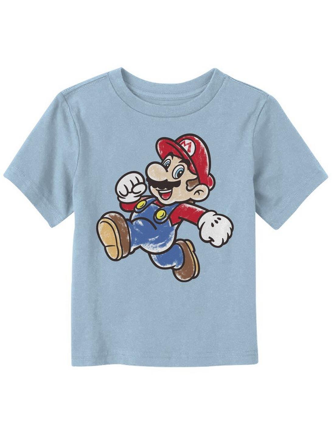 Super Mario Bros. Artsy Mario Toddler T-Shirt, LT BLUE, hi-res
