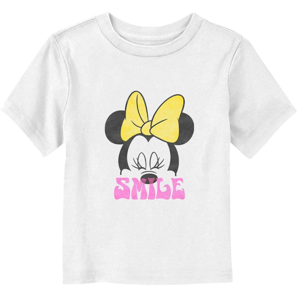 Disney Minnie Mouse Smile Toddler T-Shirt, WHITE, hi-res