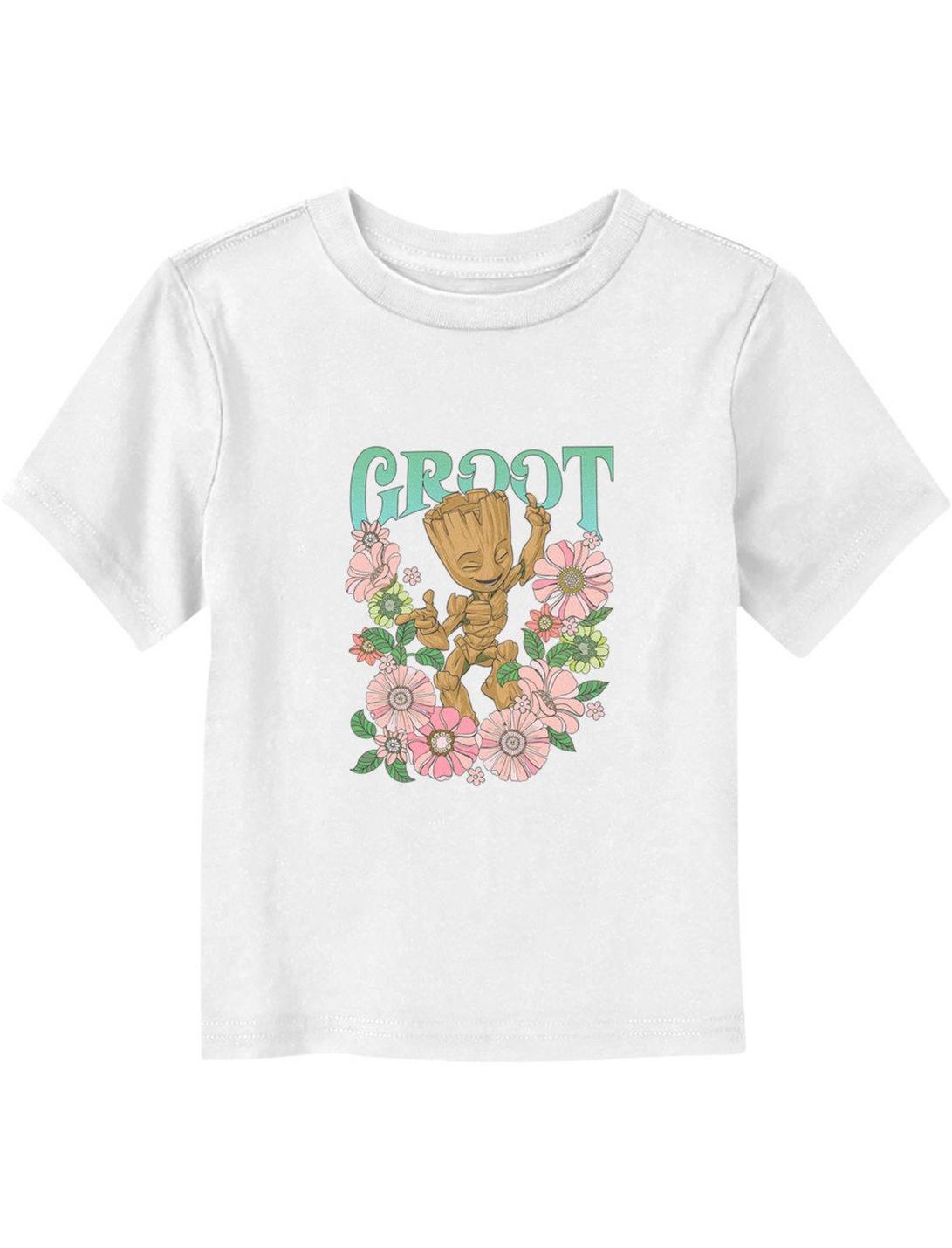 Marvel Guardians Of The Galaxy Groot Flower Dance Toddler T-Shirt, WHITE, hi-res