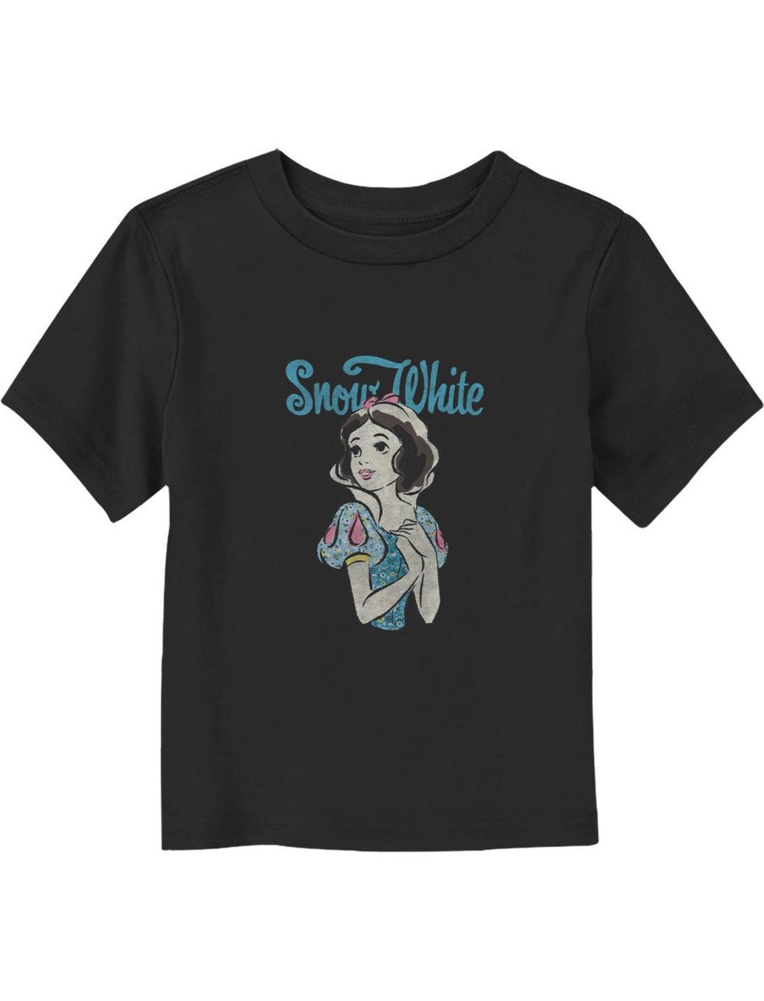 Disney Snow White And The Seven Dwarfs Vintage Toddler T-Shirt, BLACK, hi-res