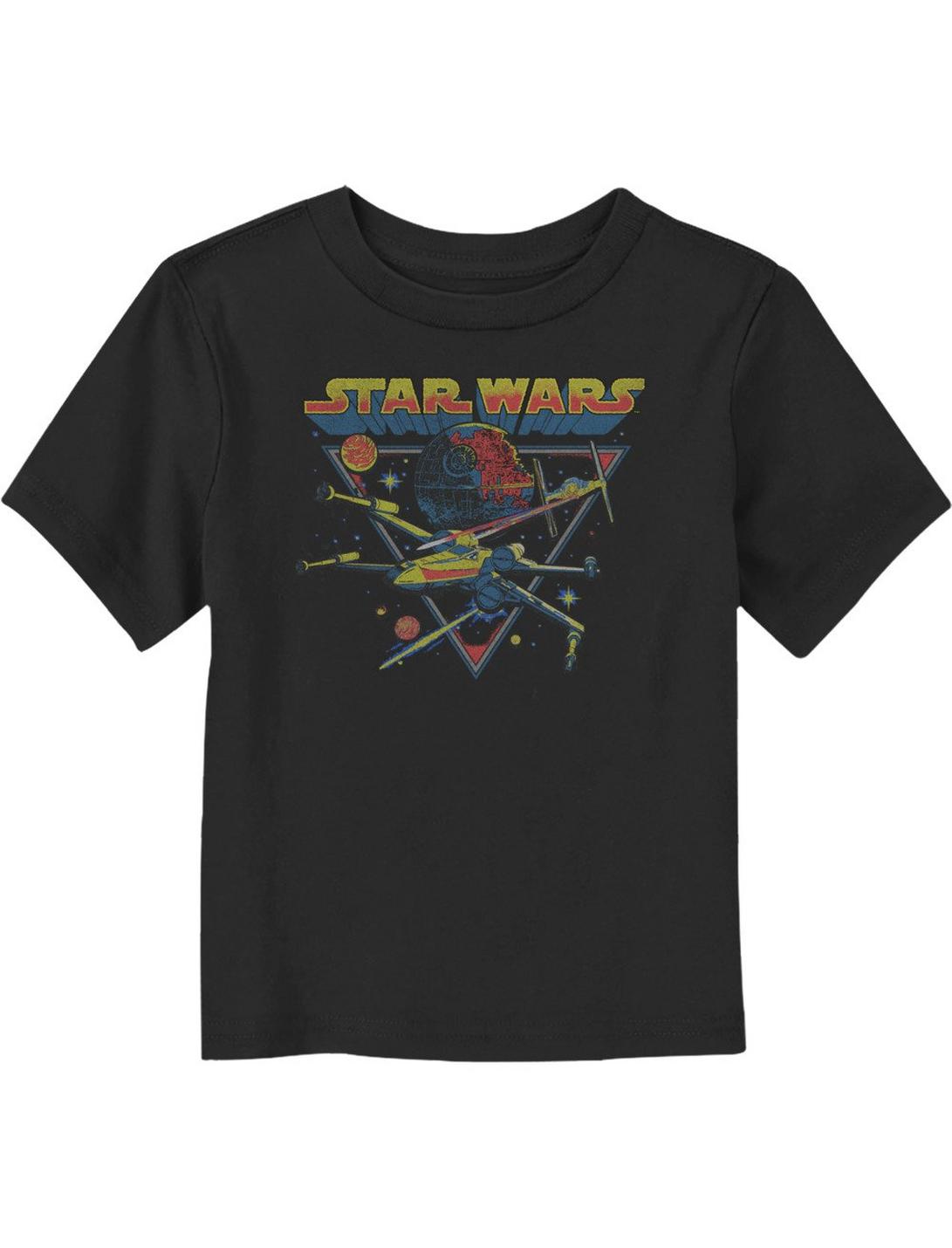 Star Wars Space Battle Toddler T-Shirt, BLACK, hi-res