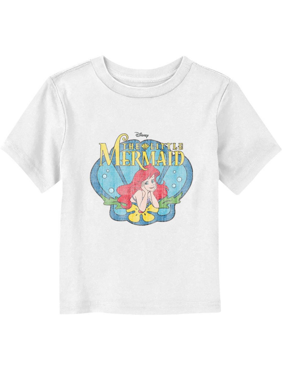 Disney The Little Mermaid Ariel Vintage Toddler T-Shirt, WHITE, hi-res