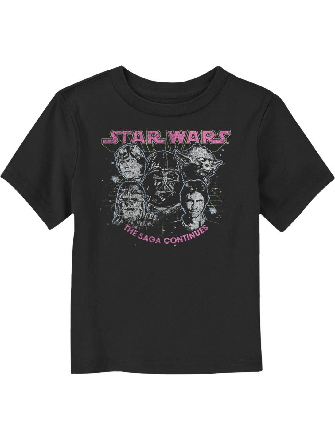 Star Wars Vintage The Saga Continues Toddler T-Shirt, BLACK, hi-res