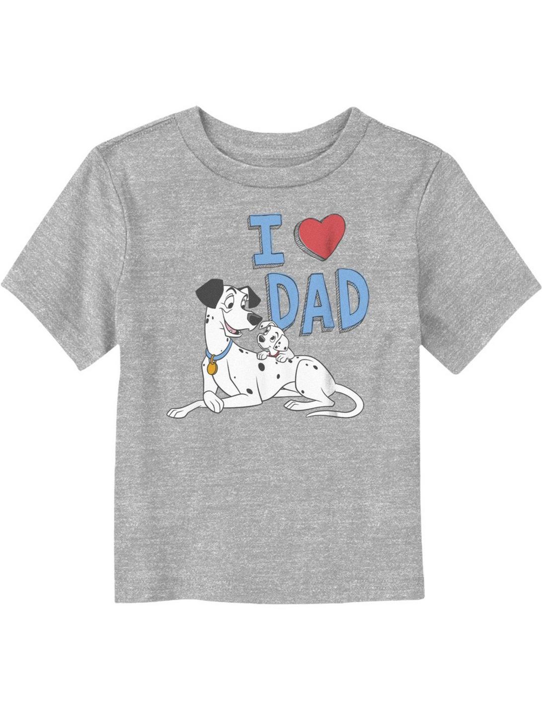 Disney 101 Dalmatians Dalmatian I Heart Dad Toddler T-Shirt, ATH HTR, hi-res
