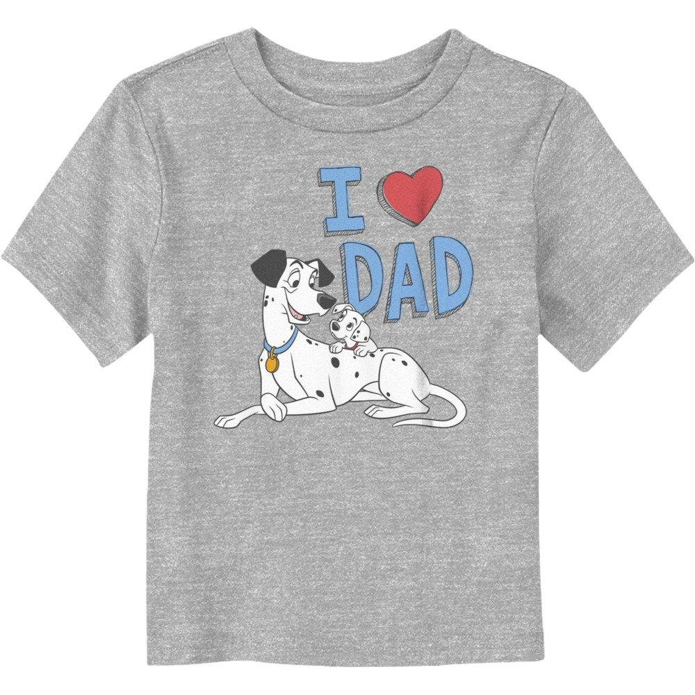 Disney 101 Dalmatians Dalmatian I Heart Dad Toddler T-Shirt, ATH HTR, hi-res