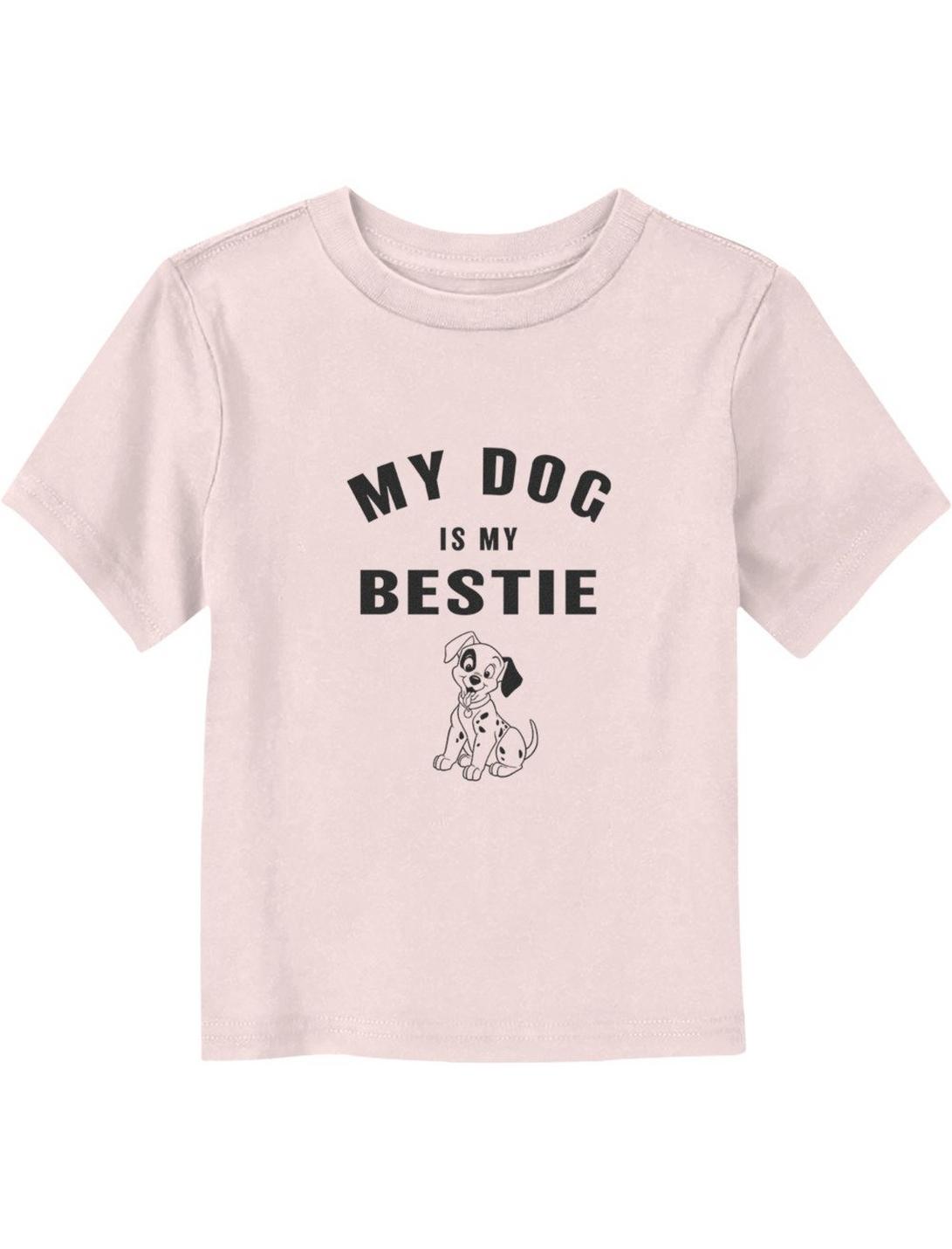 Disney 101 Dalmatians My Dog Is My Bestie Toddler T-Shirt, LIGHT PINK, hi-res
