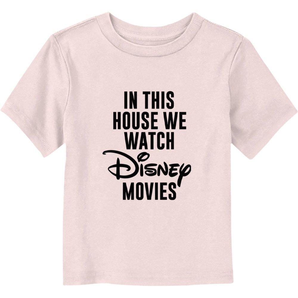 Disney We Watch Disney Movies Toddler T-Shirt, LIGHT PINK, hi-res