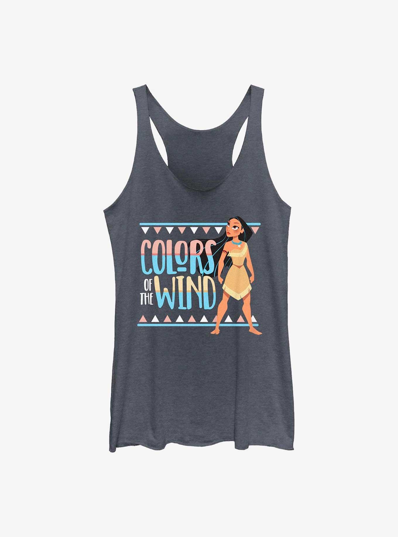 Disney Pocahontas Colors Of The Wind Girls Tank, NAVY HTR, hi-res