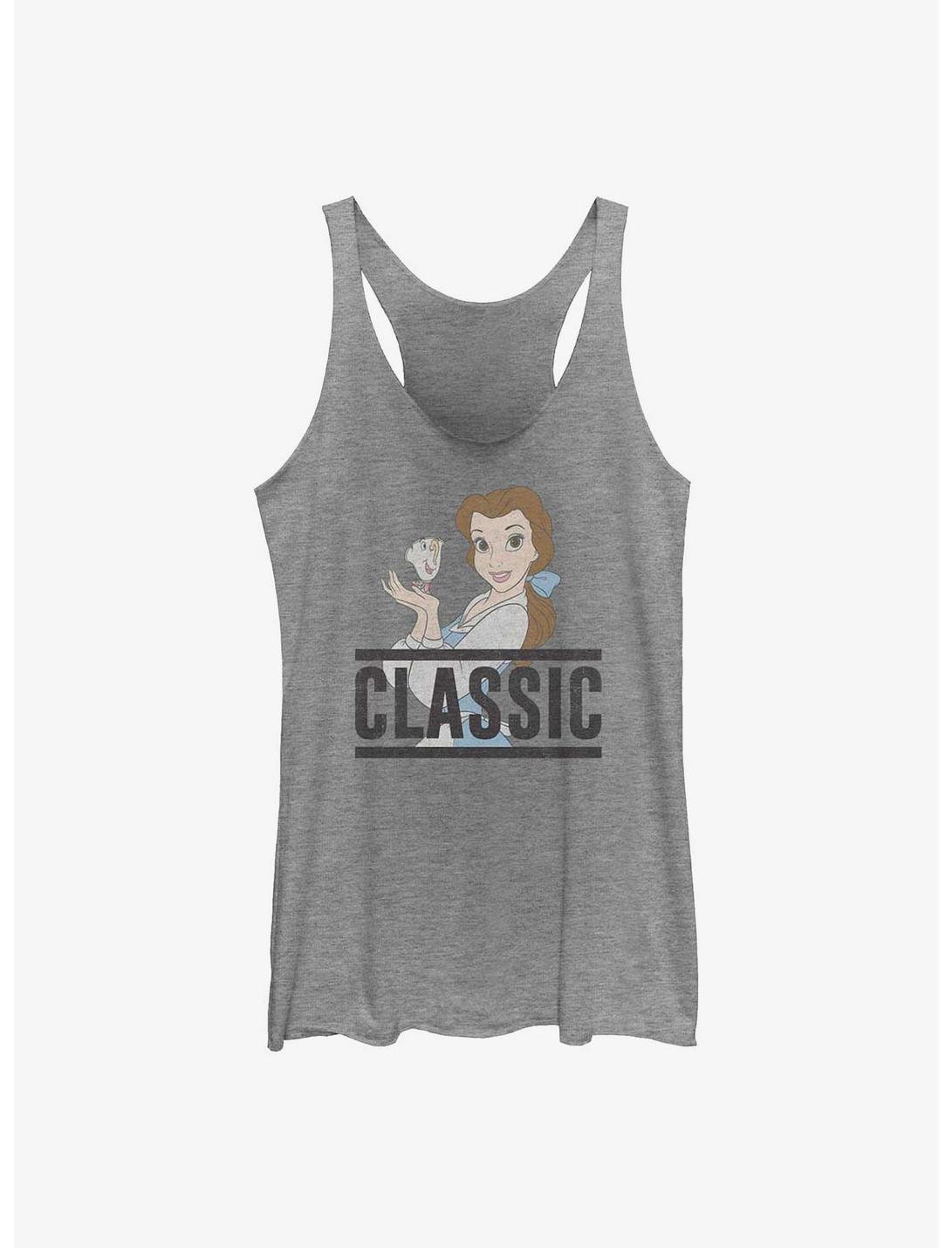 Disney Beauty and the Beast Classic Belle Girls Tank, GRAY HTR, hi-res