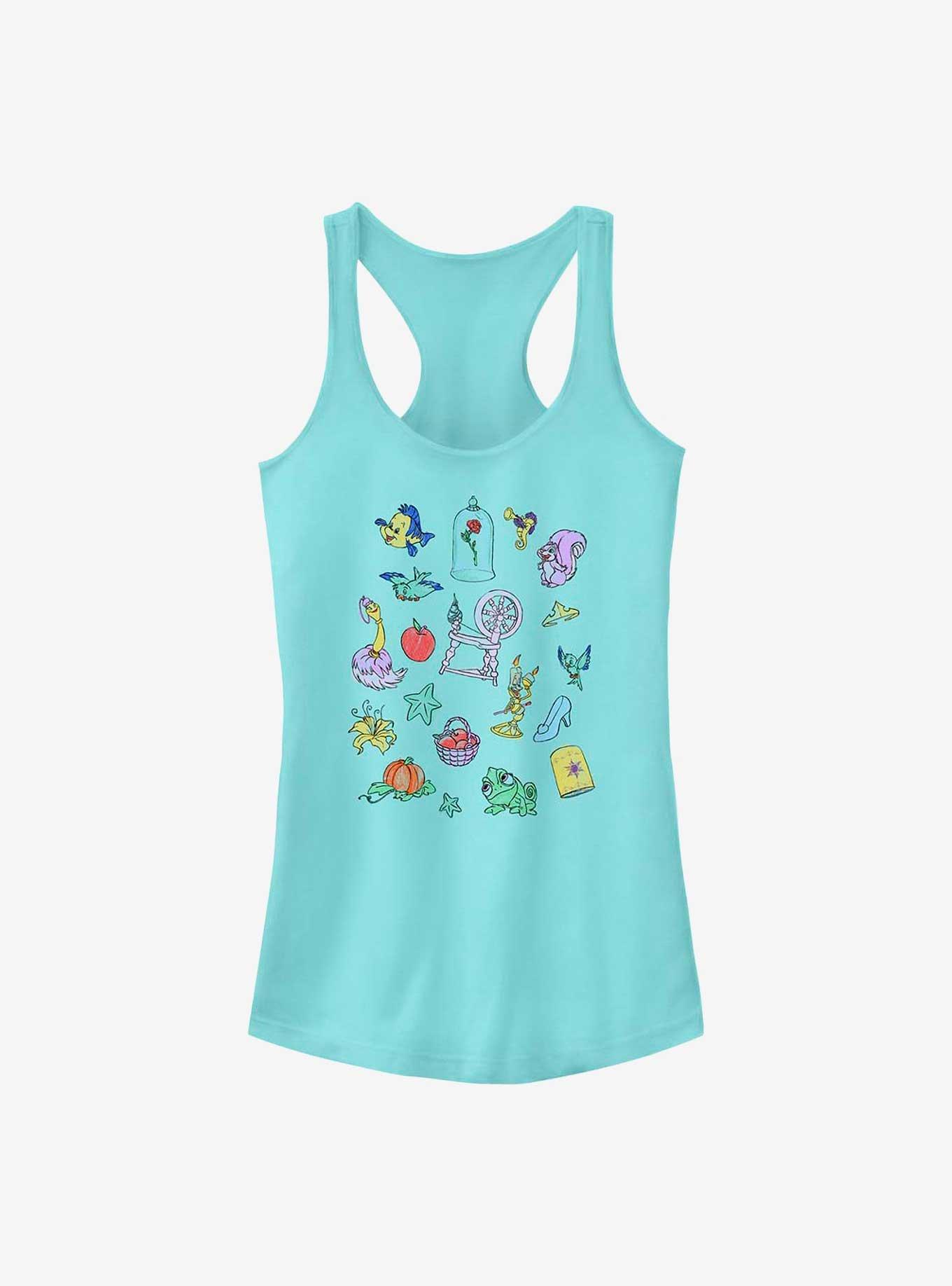 Disney The Little Mermaid Disney Doodles Girls Tank, , hi-res