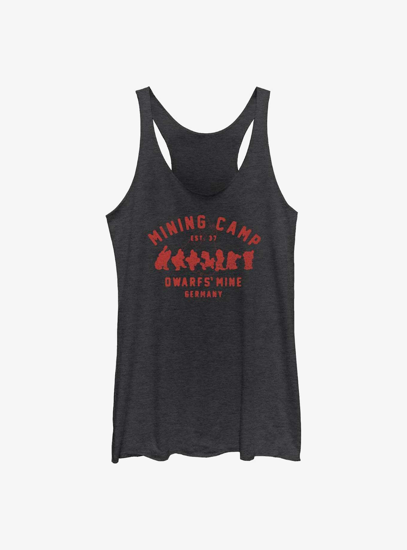 Disney Snow White and the Seven Dwarfs Mining Camp Girls Tank, BLK HTR, hi-res