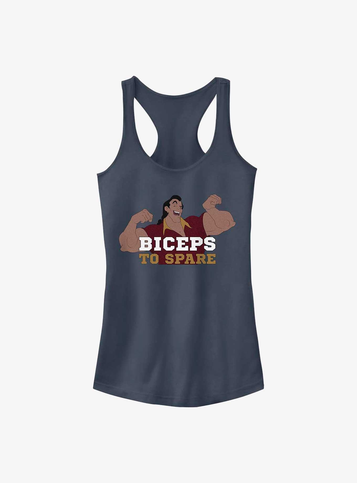 Disney Beauty and the Beast Gaston Biceps To Spare Girls Tank, , hi-res