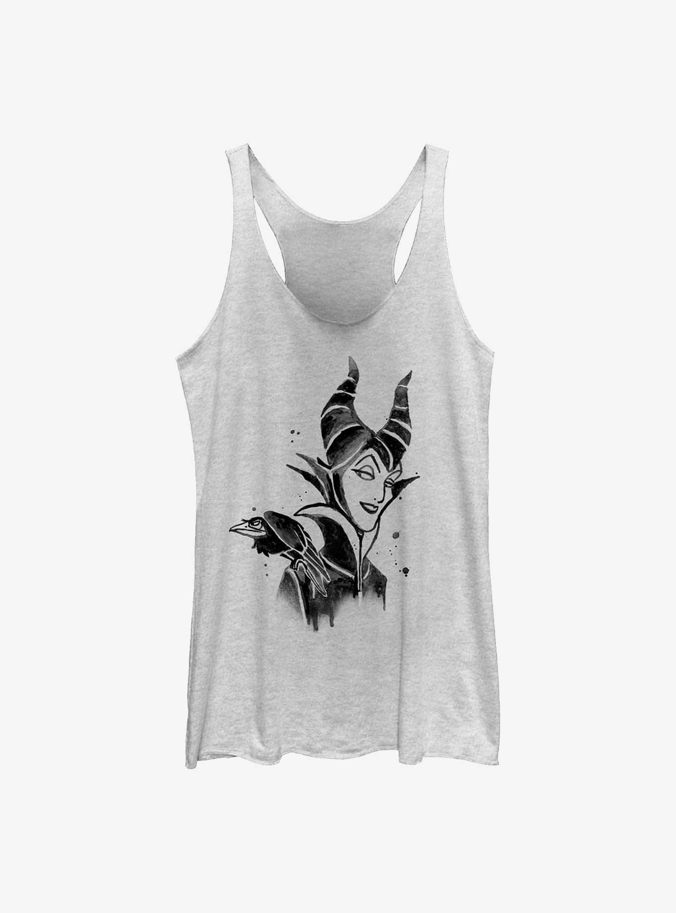 Disney Sleeping Beauty Maleficent Miss Evil Girls Tank, NAVY HTR, hi-res