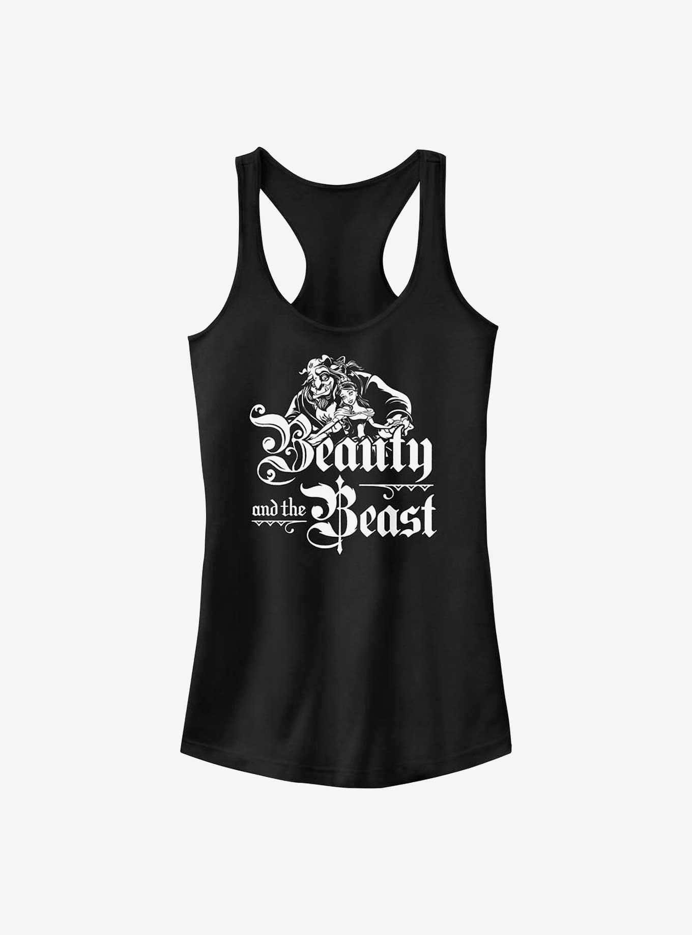 Disney Beauty and the Beast Belle and Adam Girls Tank, BLACK, hi-res