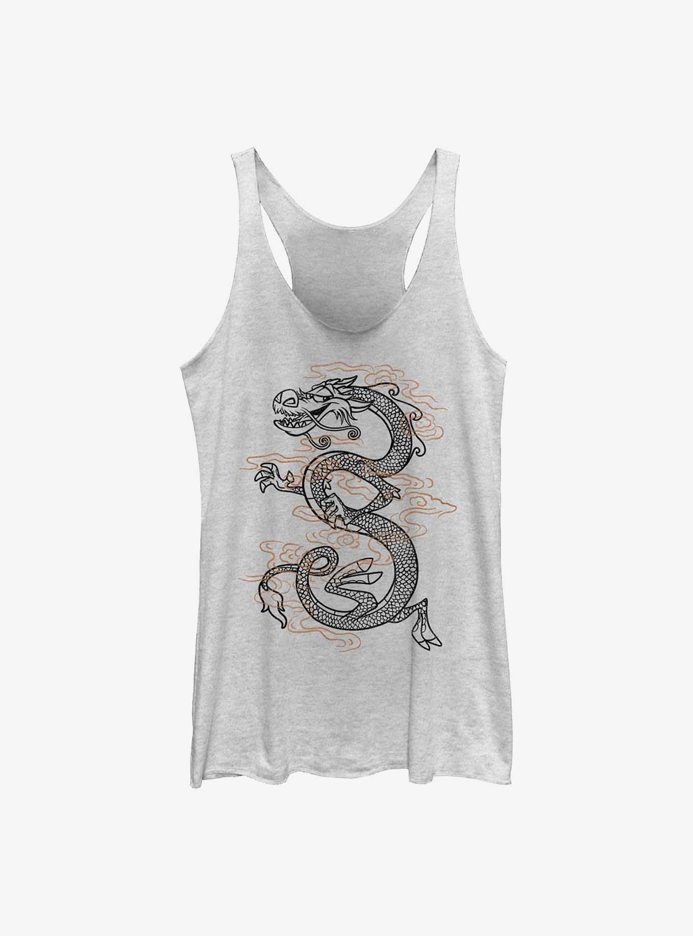 Disney Mulan Flying Mushu Girls Tank, WHITE HTR, hi-res