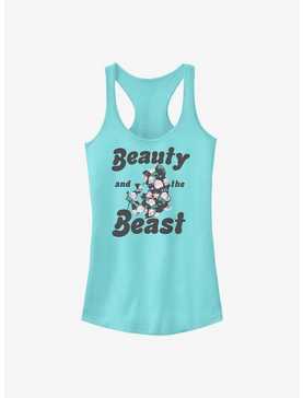 Disney Beauty and the Beast Belle Floral Fill Girls Tank, , hi-res
