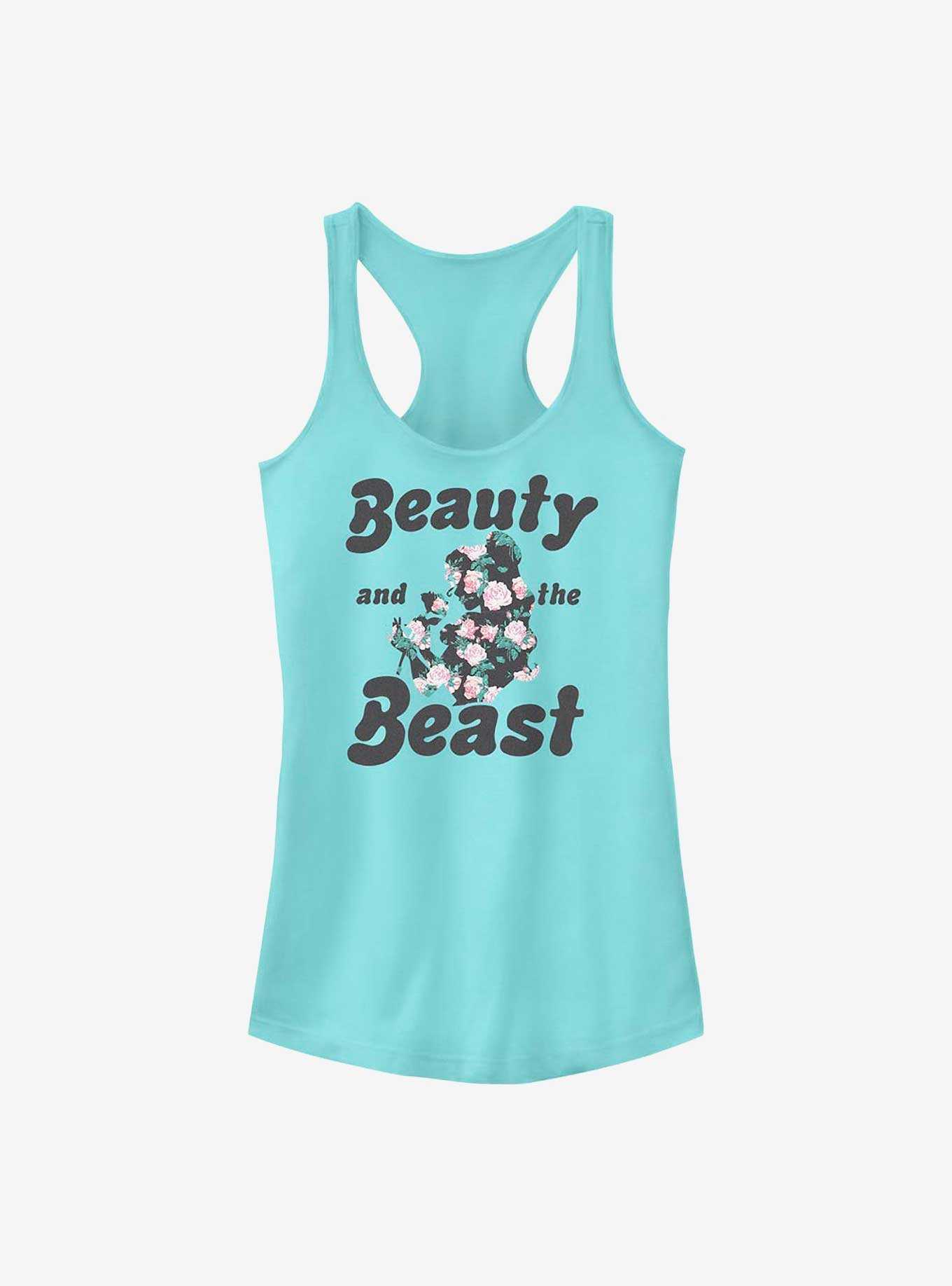 Disney Beauty and the Beast Belle Floral Fill Girls Tank, , hi-res