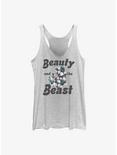 Disney Beauty and the Beast Belle Floral Fill Girls Tank, WHITE HTR, hi-res