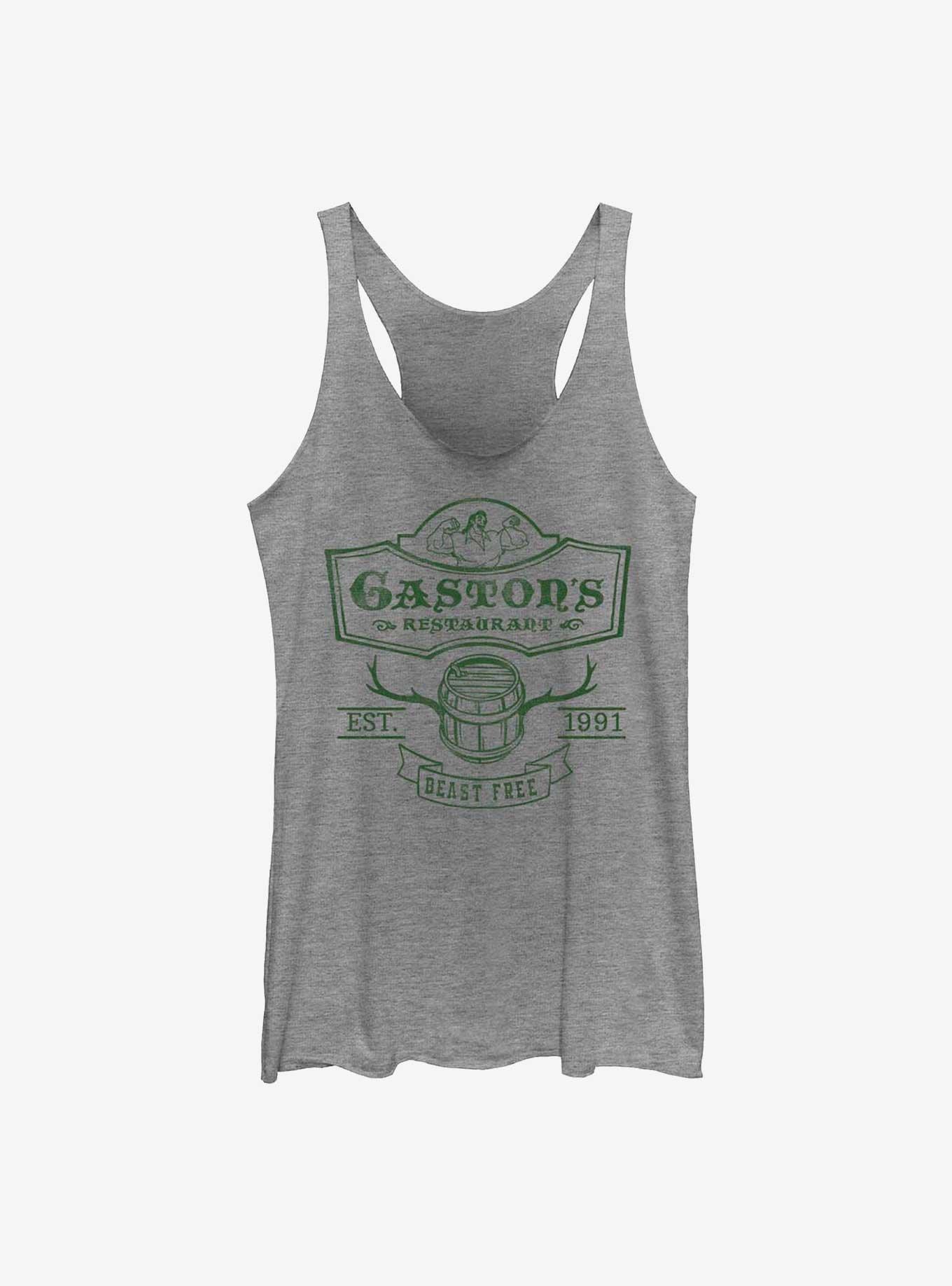 Disney Beauty and the Beast Gaston's Tavern Girls Tank, GRAY HTR, hi-res