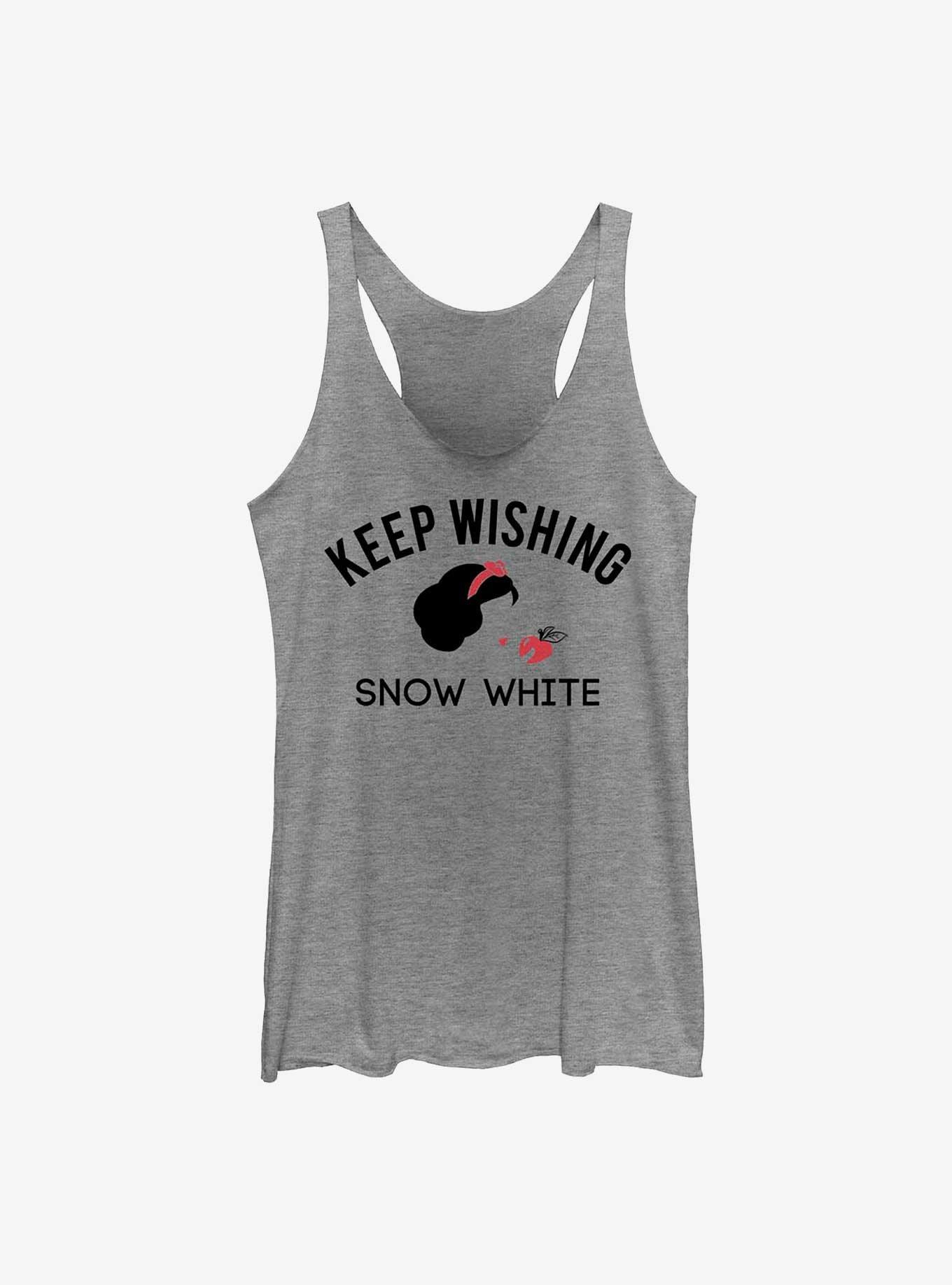 Disney Snow White and the Seven Dwarfs Keep Wishing Girls Tank, GRAY HTR, hi-res