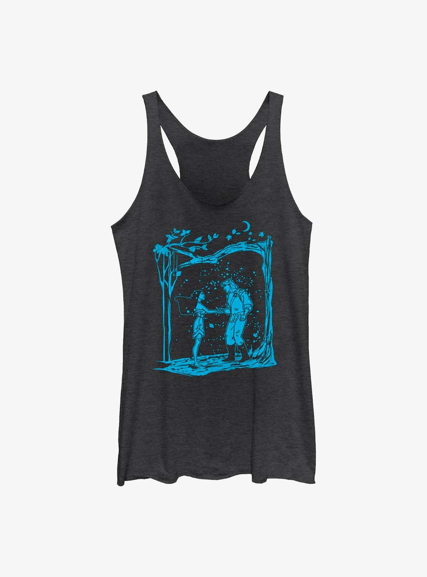 Disney Pocahontas Love Is In The Air Girls Tank, BLK HTR, hi-res