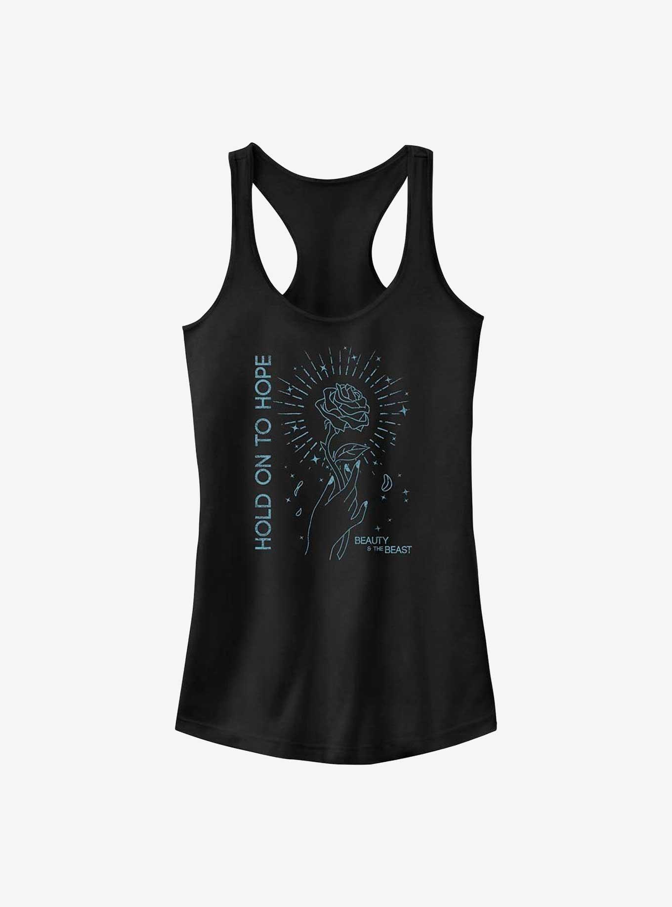 Disney Beauty and the Beast Hold On To Hope Rose Girls Tank