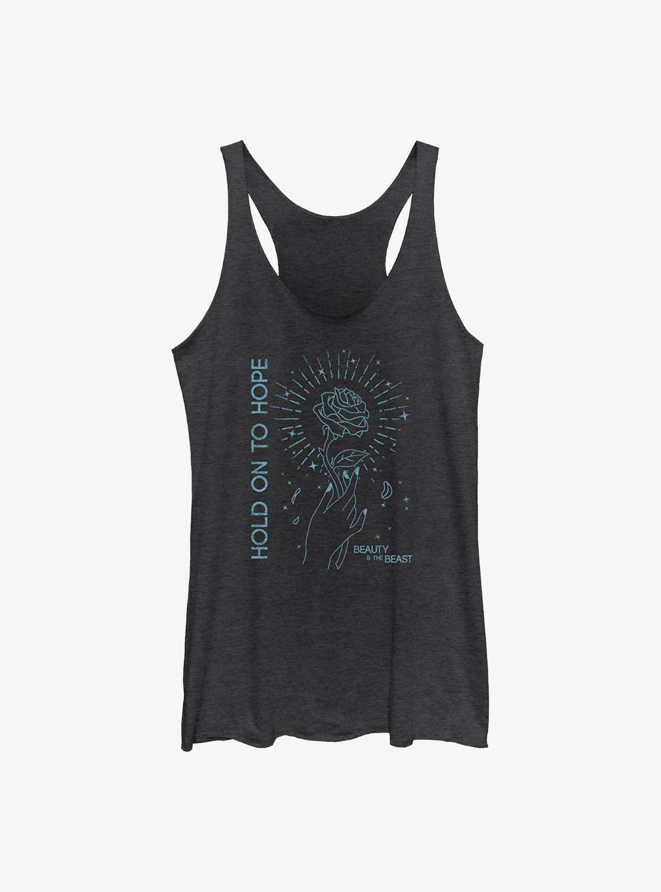 Disney Beauty and the Beast Hold On To Hope Rose Girls Tank