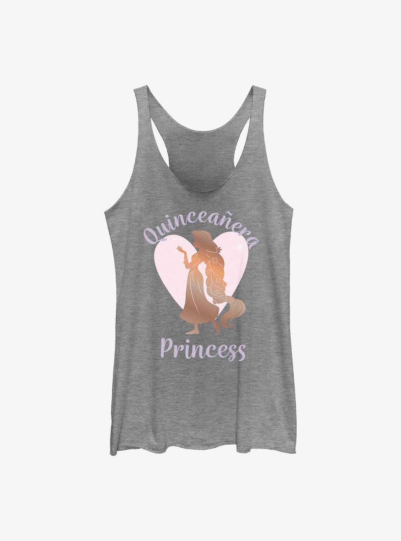 Disney Tangled Birthday Quinceanera Princess Rapunzel Girls Tank, GRAY HTR, hi-res