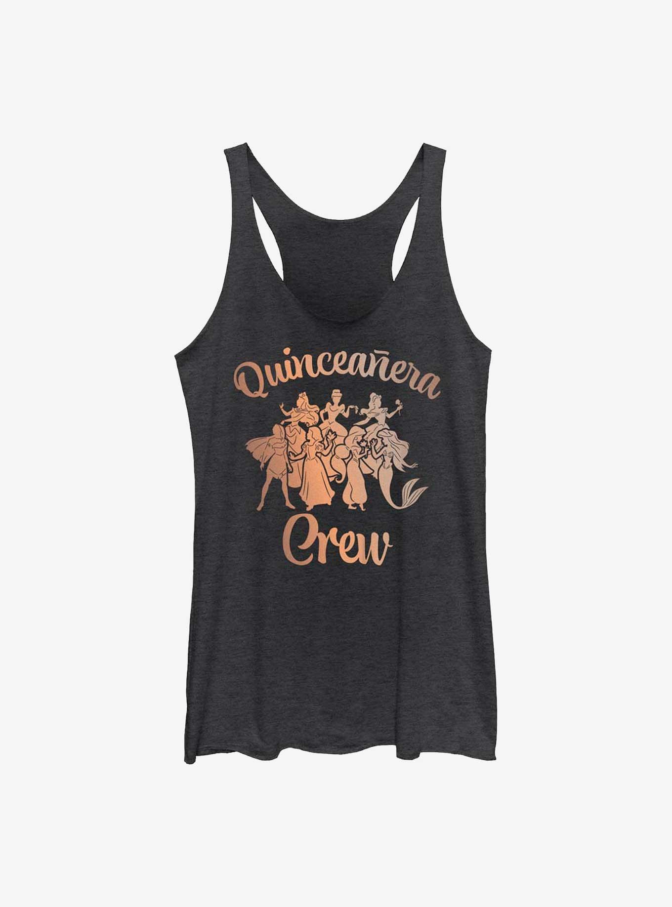 Disney Pocahontas Quinceanera Crew Birthday Girls Tank, BLK HTR, hi-res