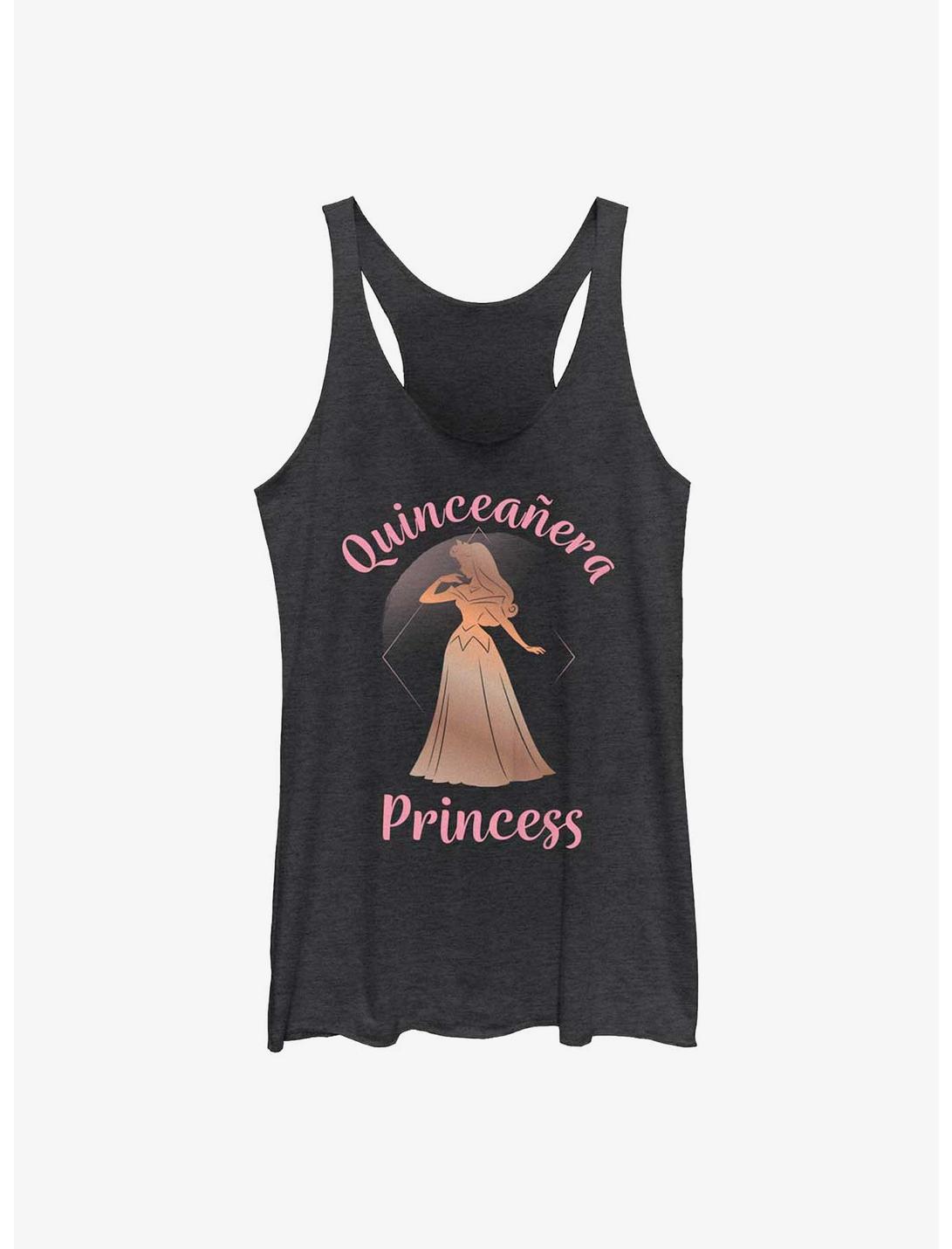 Disney Sleeping Beauty Birthday Quinceanera Princess Aurora Girls Tank, BLK HTR, hi-res