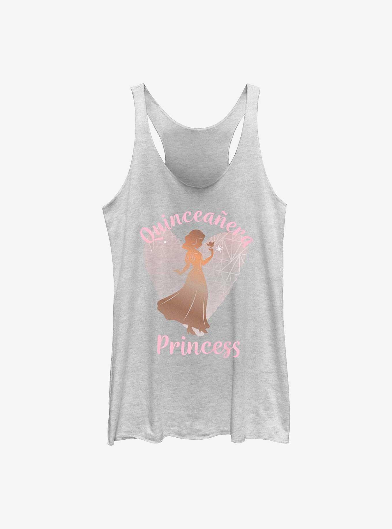 Disney Snow White and the Seven Dwarfs Birthday Quinceanera Princess Snow White Girls Tank, WHITE HTR, hi-res