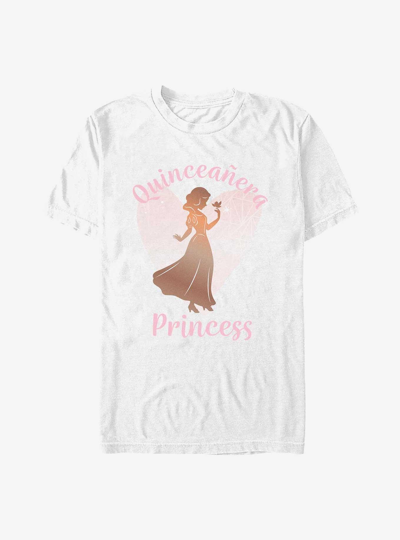 Disney Snow White and the Seven Dwarfs Birthday Quinceanera Princess Snow White T-Shirt, WHITE, hi-res