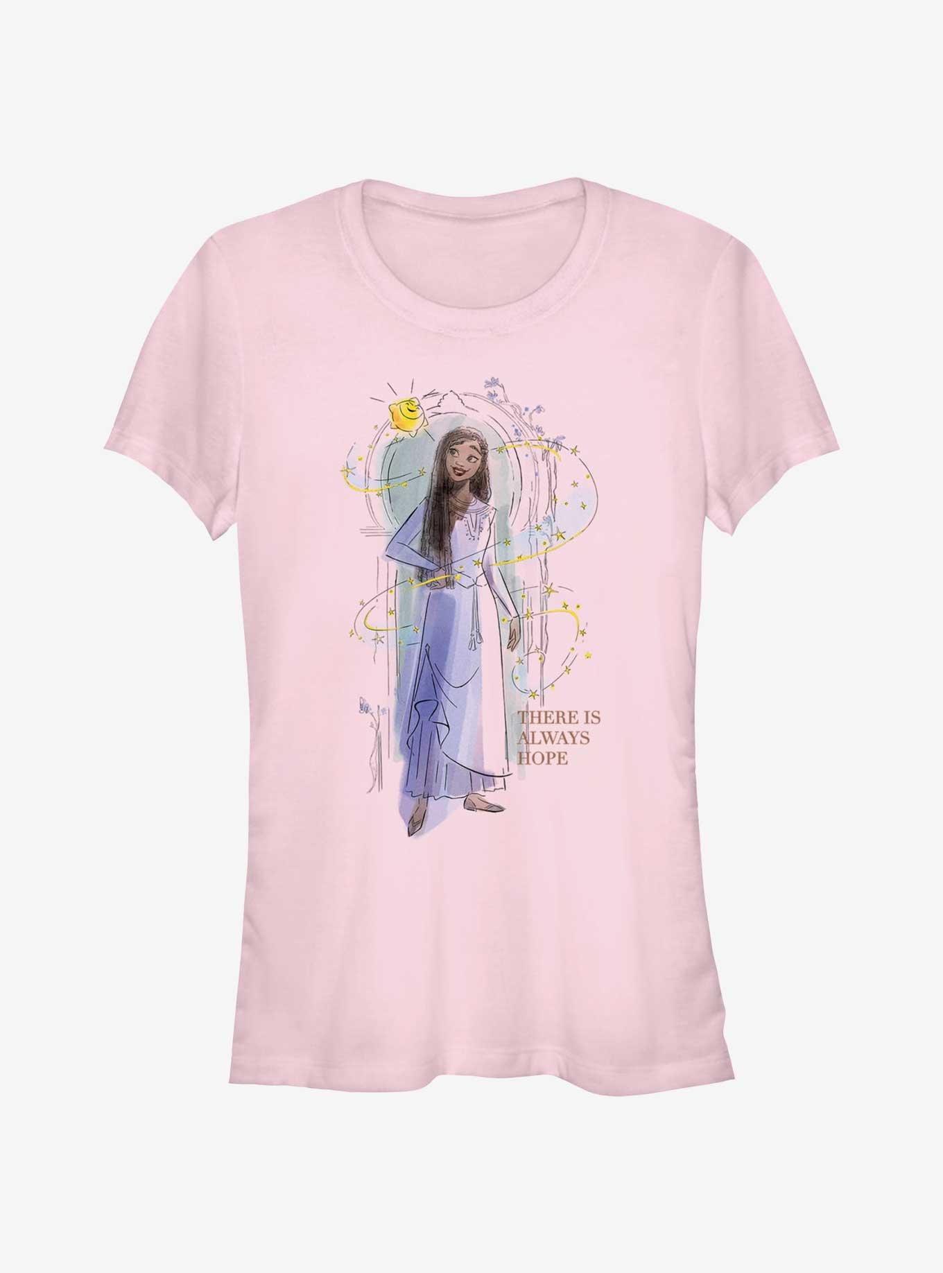 Disney Wish Asha There Is Always Hope Girls T-Shirt, LIGHT PINK, hi-res