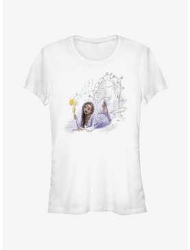 Disney Wish Watercolor Asha and Star Girls T-Shirt, , hi-res