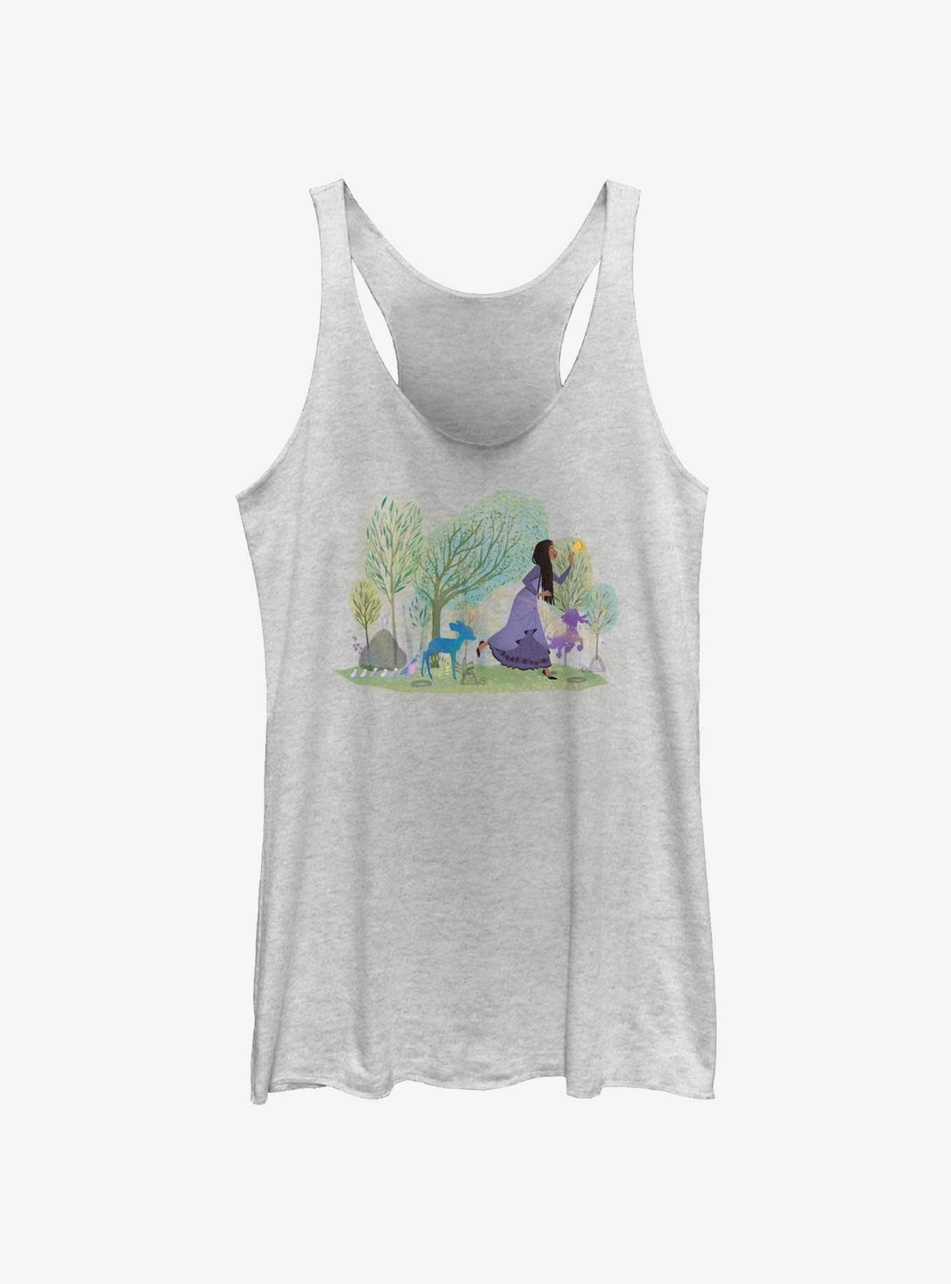 Disney Wish Play With Friends Asha Star and Valentino Girls Tank, WHITE HTR, hi-res