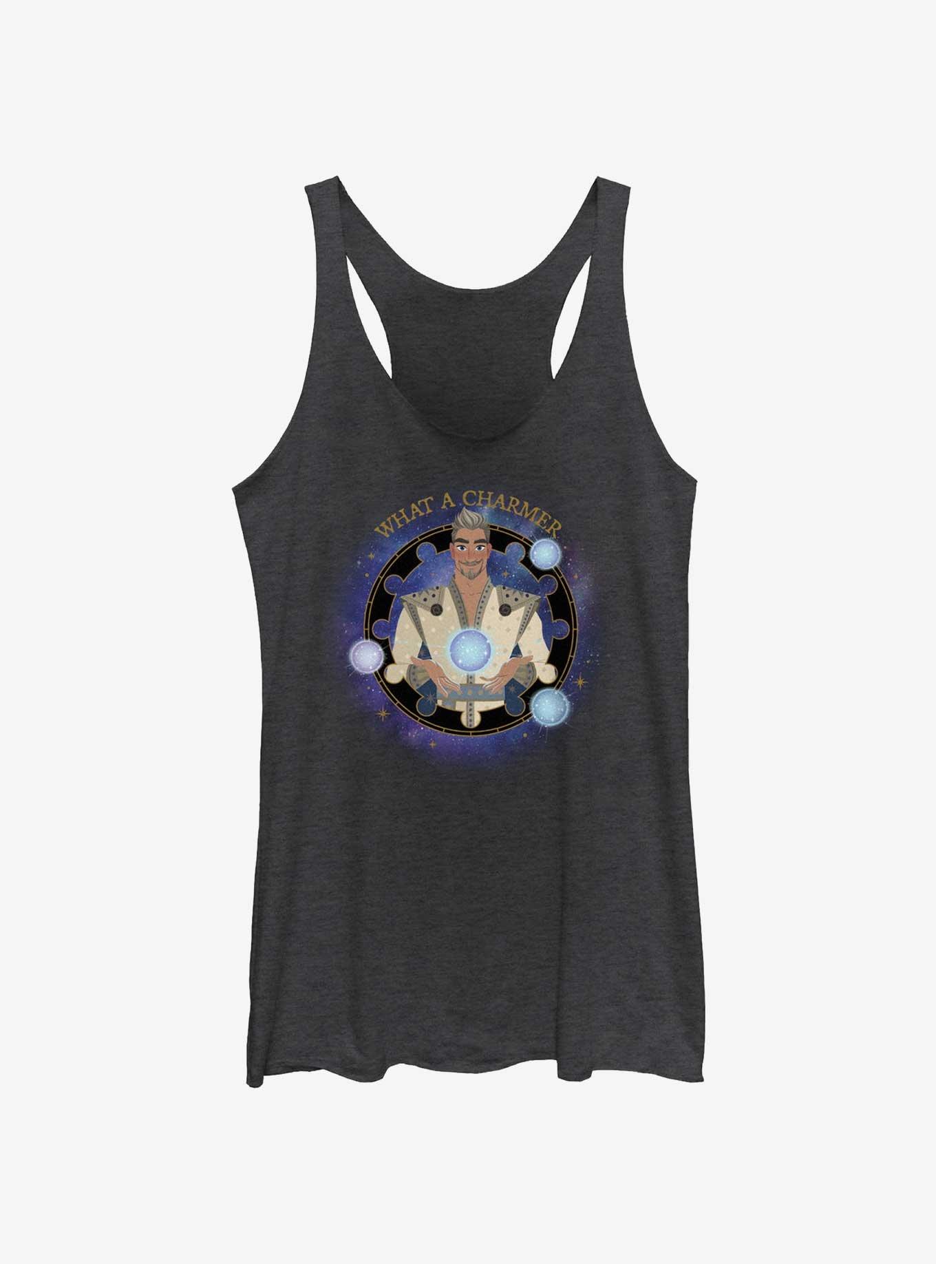 Disney Wish What A Charmer King Magnifico Girls Tank, BLK HTR, hi-res