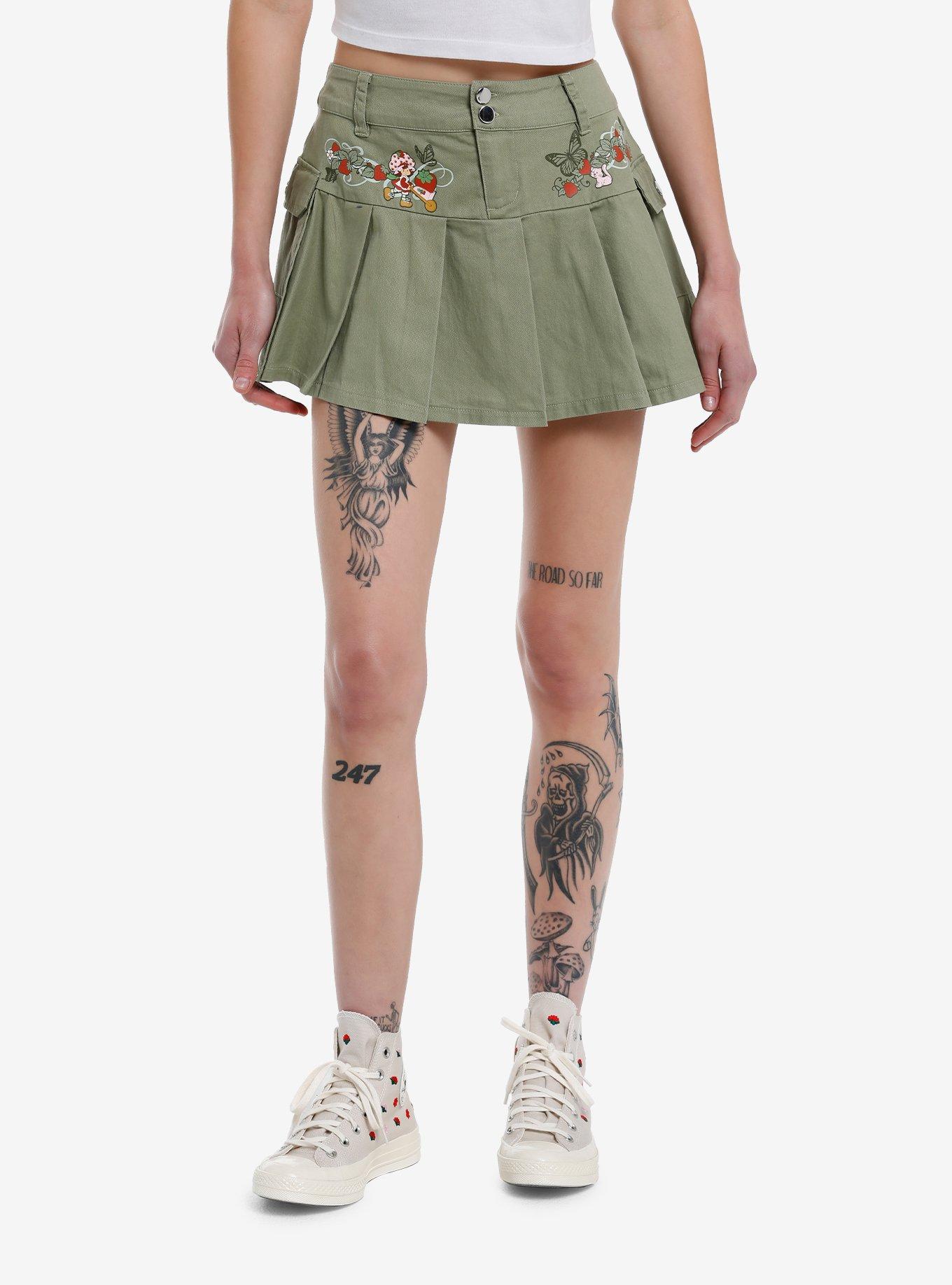 Strawberry Shortcake Green Cargo Mini Skirt, MULTI, hi-res