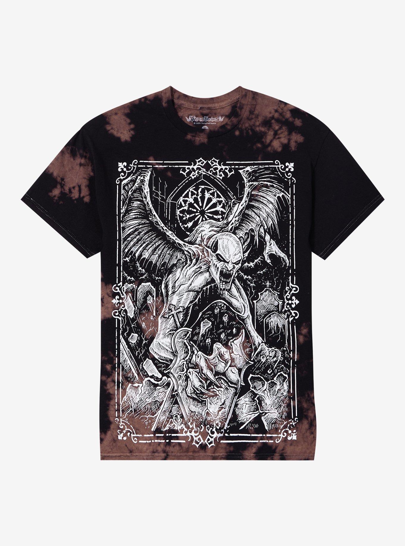 Vampire Freaks Howling Gargoyle Tie-Dye T-Shirt | Hot Topic
