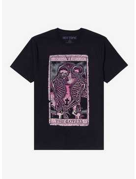 The Lovers Skeleton Tarot Card T-Shirt, , hi-res