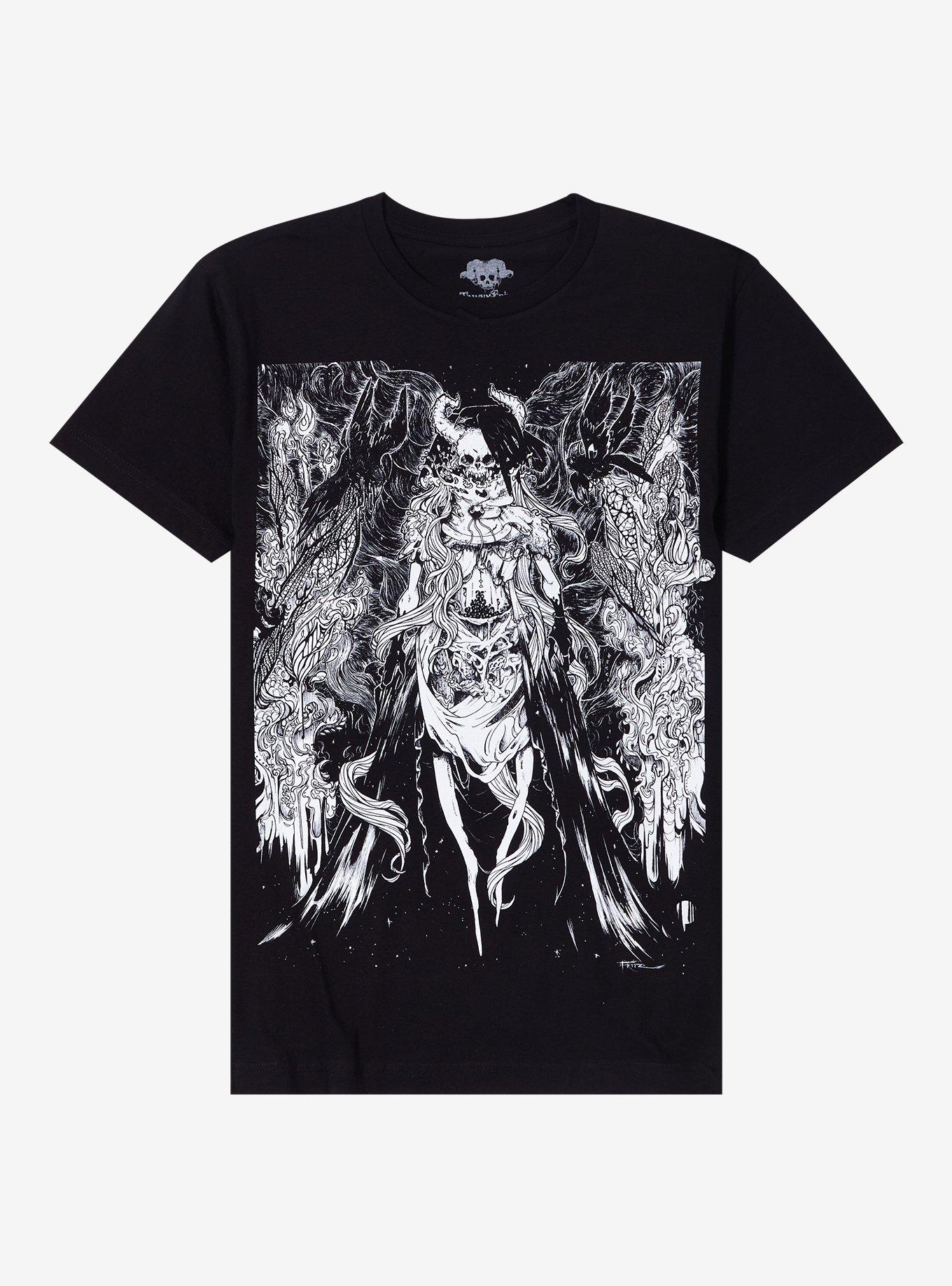 Goddess Of Chaos T-Shirt By Tawny Fritz, BLACK, hi-res