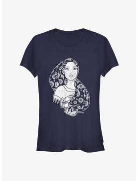 Disney Pocahontas Wind Outlined Girls T-Shirt, , hi-res