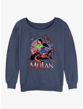 Disney Mulan Warrior Mulan Girls Slouchy Sweatshirt, , hi-res
