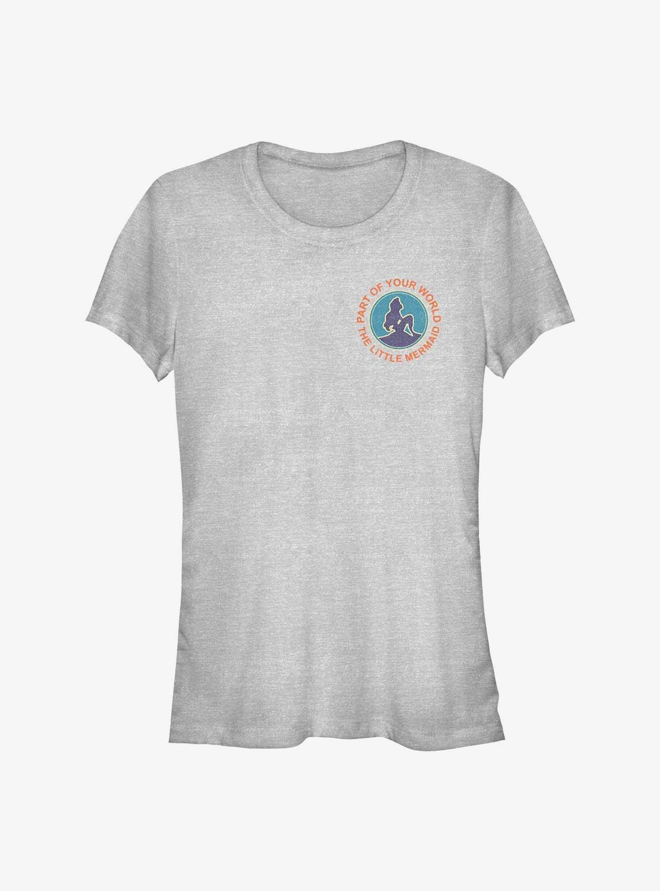 Disney The Little Mermaid Pocket Mermaid Girls T-Shirt, ATH HTR, hi-res