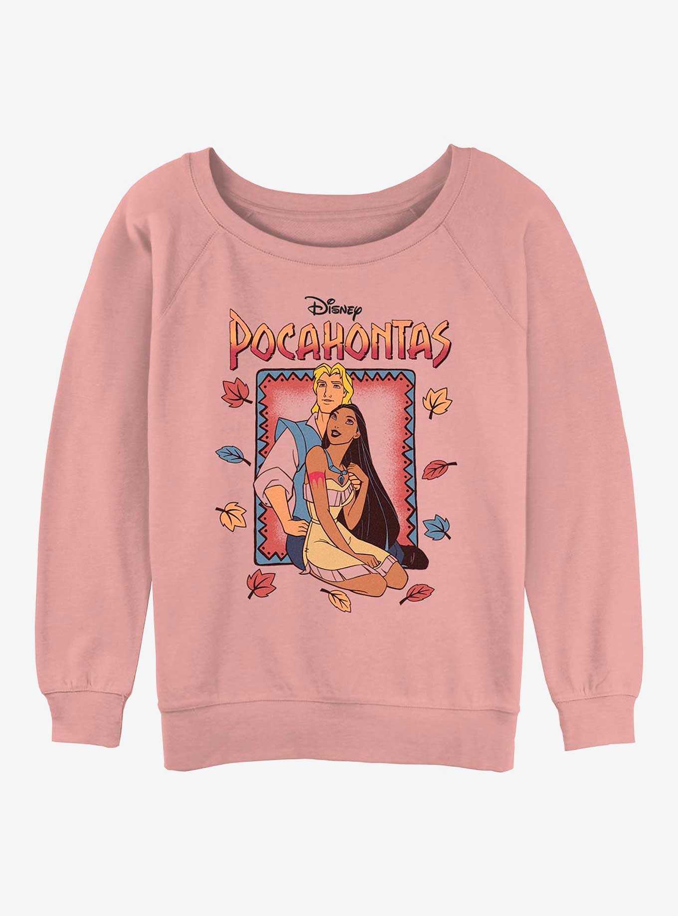 Disney Pocahontas John Smith and Pocahontas Girls Slouchy Sweatshirt, , hi-res