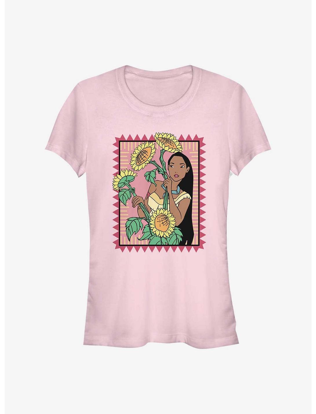 Disney Pocahontas Sunflowers Girls T-Shirt, LIGHT PINK, hi-res