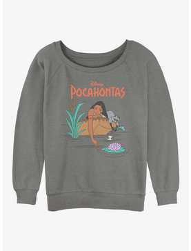 Disney Pocahontas and Meeko Around The Riverbend Girls Slouchy Sweatshirt, , hi-res