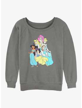 Disney Aladdin Princess Group Girls Slouchy Sweatshirt, , hi-res