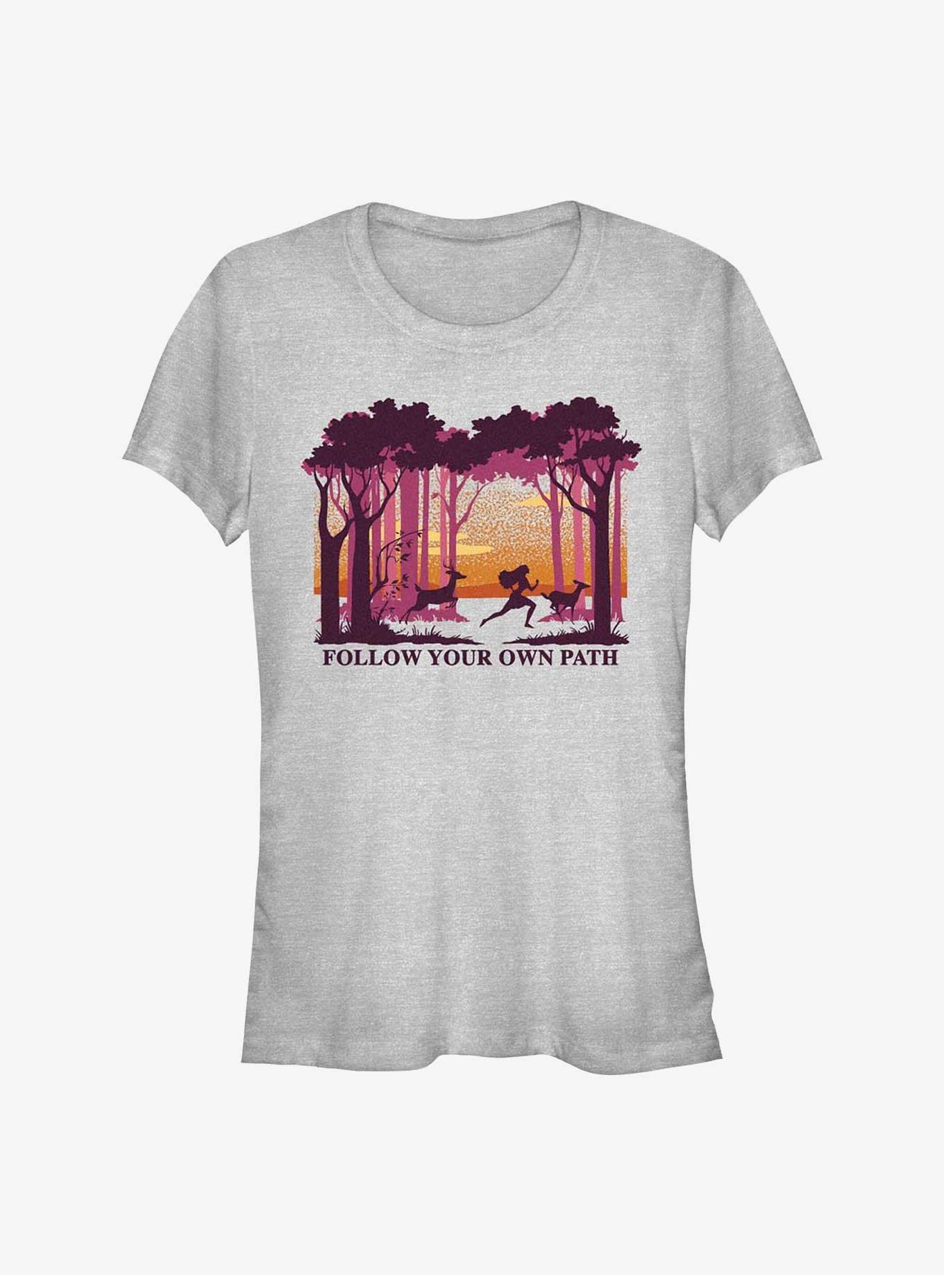 Disney Pocahontas Deer Forest Run Girls T-Shirt, ATH HTR, hi-res