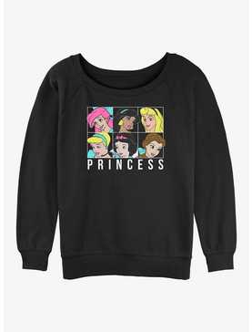 Disney Princess Classic Princess Girls Slouchy Sweatshirt, , hi-res