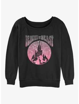 Disney Beauty and the Beast Castle Badge Girls Slouchy Sweatshirt, , hi-res